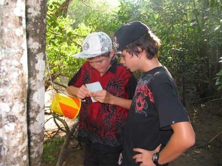 orienteering in the bush