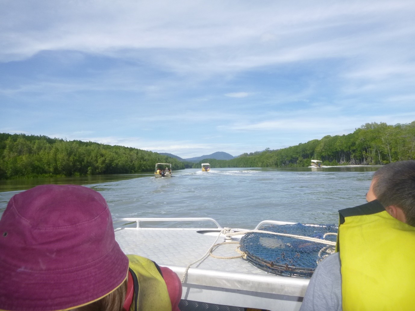 watercraft on the river